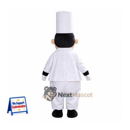 Chef Mascot Costume - White Uniform for Parades Chef Mascot Costume - White Uniform for Parades