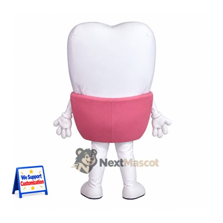Tooth Mascot Costume - Pink Cup Tooth Mascot Costume - Pink Cup