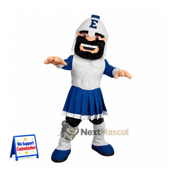 Spartan Warrior Mascot Costume - Blue for Parades