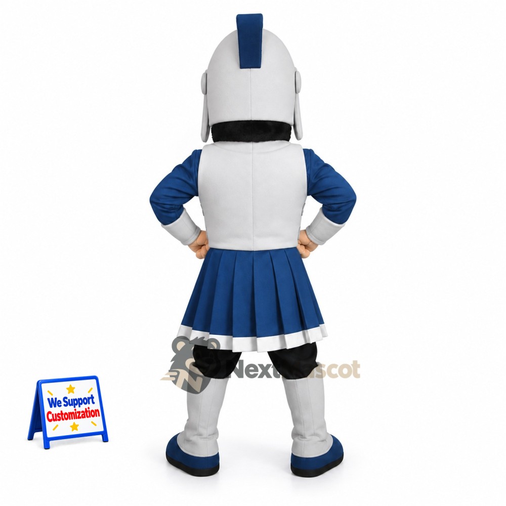 Spartan Warrior Mascot Costume - Blue for Parades Spartan Warrior Mascot Costume - Blue for Parades