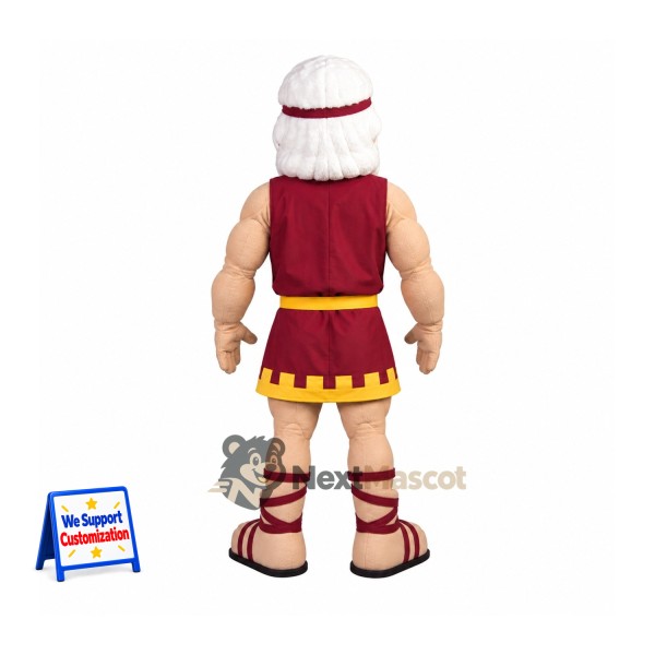 Spartan Warrior Mascot Costume - Burgundy for Parades Spartan Warrior Mascot Costume - Burgundy for Parades