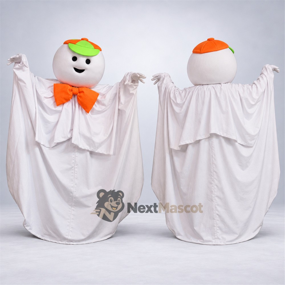 Ghost Mascot Costume - White for Parades
