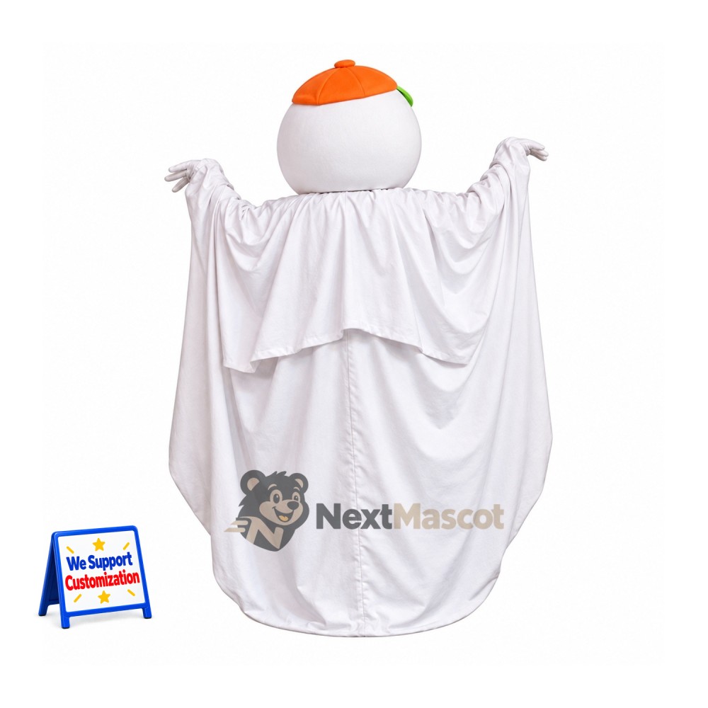 Ghost Mascot Costume - White for Parades