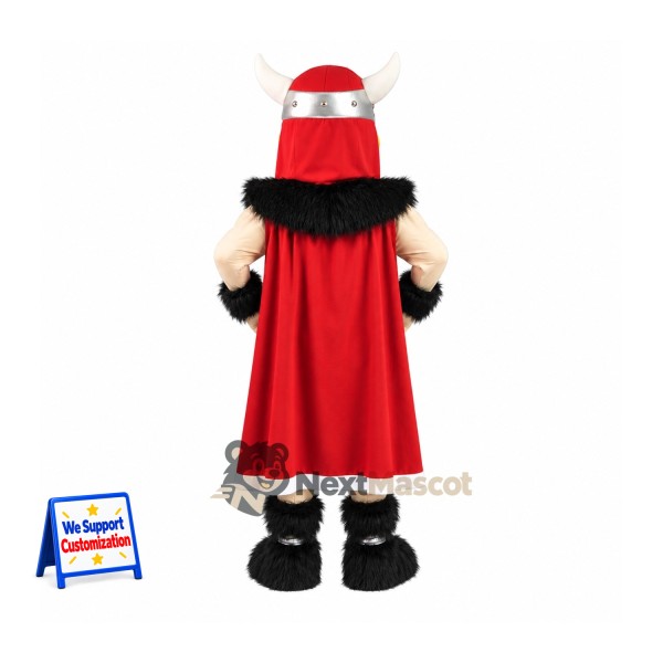Viking Mascot Costume - Red Coat Viking Mascot Costume - Red Coat
