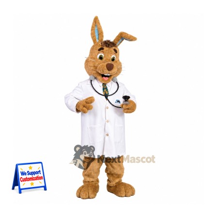 Rabbit Mascot Costume - Doctor Style