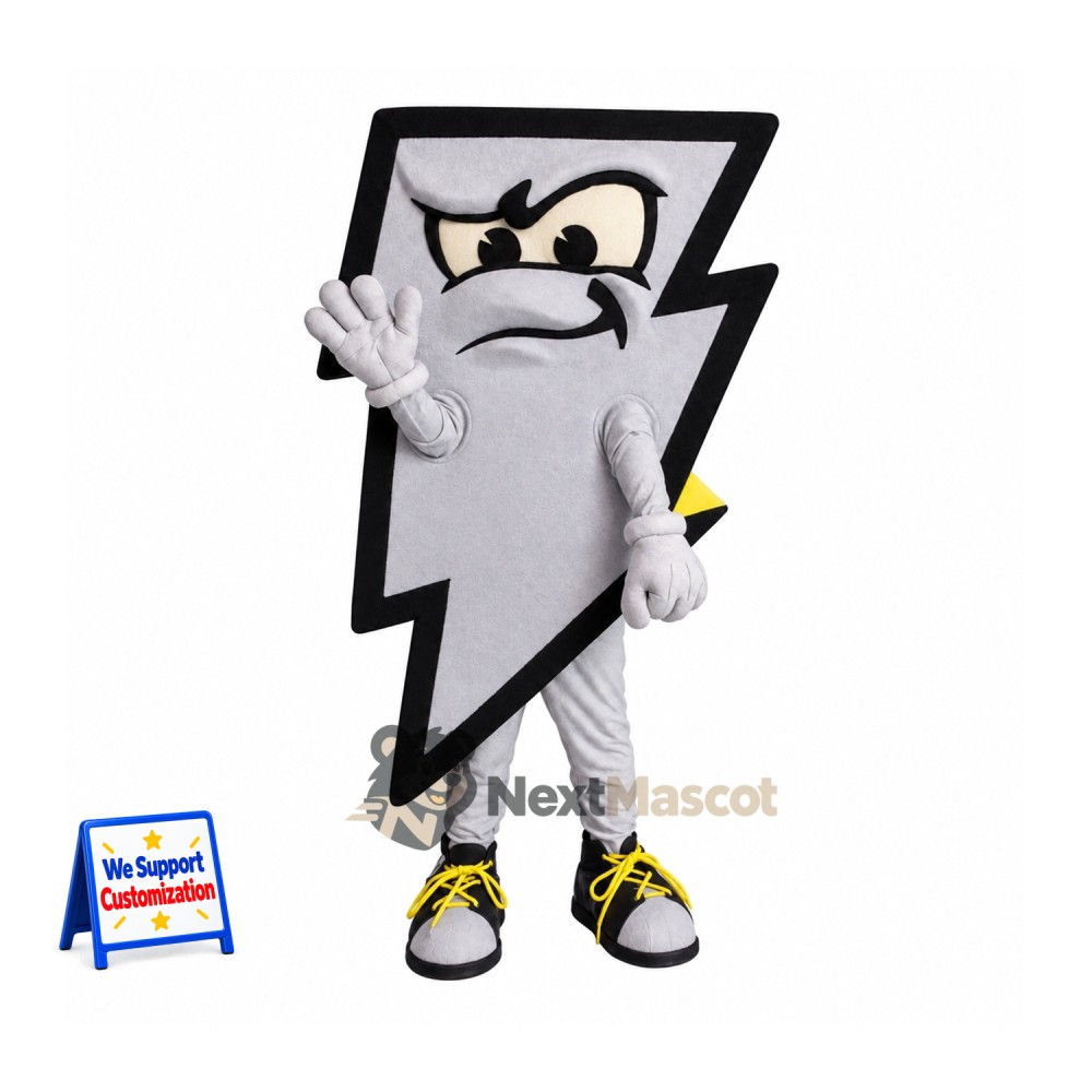 Lightning Bolt Mascot Costume Lightning Bolt Mascot Costume