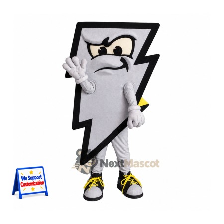 Lightning Bolt Mascot Costume Lightning Bolt Mascot Costume