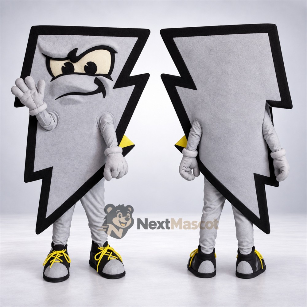 Lightning Bolt Mascot Costume Lightning Bolt Mascot Costume