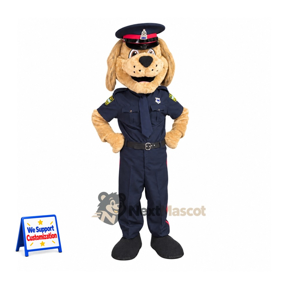Dog Mascot Costume - Police Style for Parades Dog Mascot Costume - Police Style for Parades
