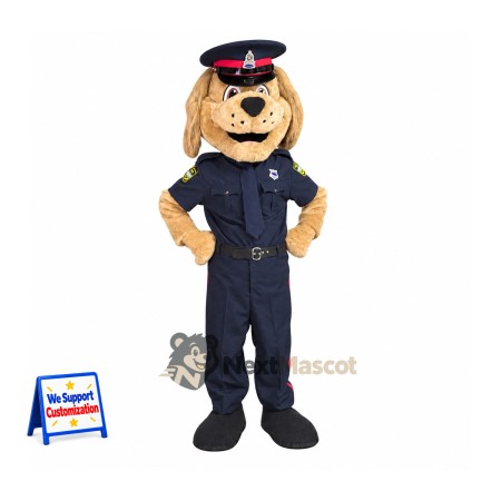 Dog Mascot Costume - Police Style for Parades Dog Mascot Costume - Police Style for Parades