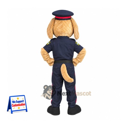Dog Mascot Costume - Police Style for Parades Dog Mascot Costume - Police Style for Parades