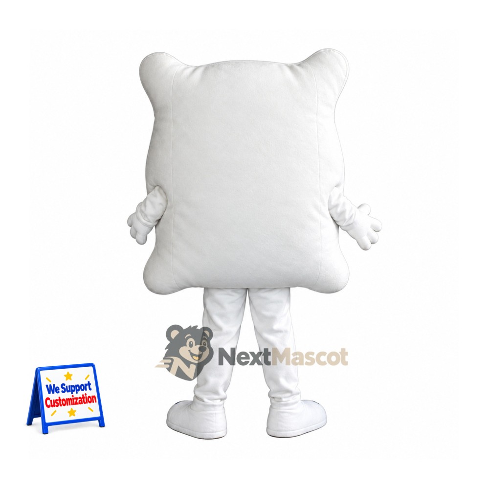 Pillow Mascot Costume - White