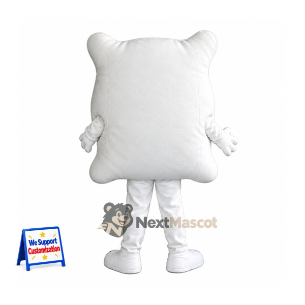 Pillow Mascot Costume - White Pillow Mascot Costume - White