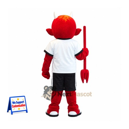 Devil Mascot Costume - Red, White Shirt for Parades Devil Mascot Costume - Red, White Shirt for Parades