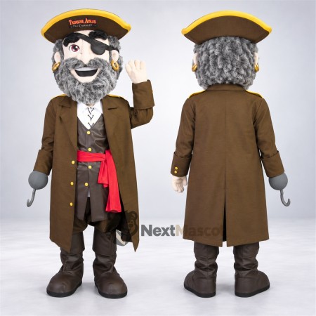 Wolf Mascot Costume - Pirate Style Wolf Mascot Costume - Pirate Style