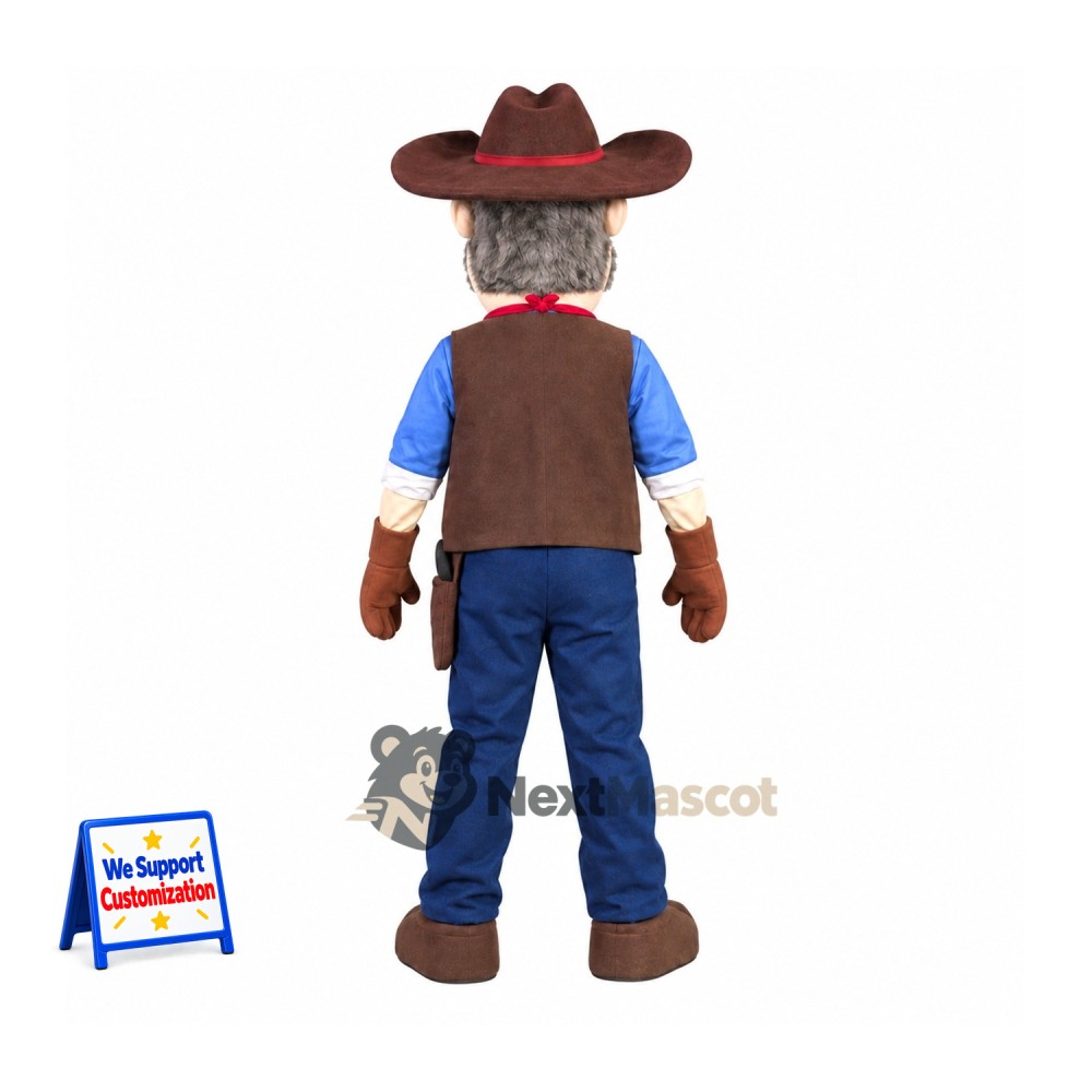 Cowboy Mascot Costume for Parades Cowboy Mascot Costume for Parades