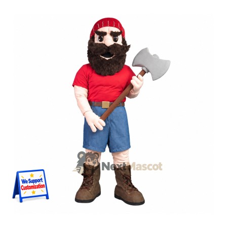 Lumberjack Mascot Costume for School Events Lumberjack Mascot Costume for School Events