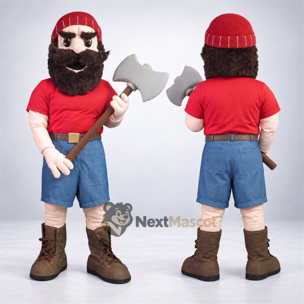Lumberjack Mascot Costume for School Events Lumberjack Mascot Costume for School Events