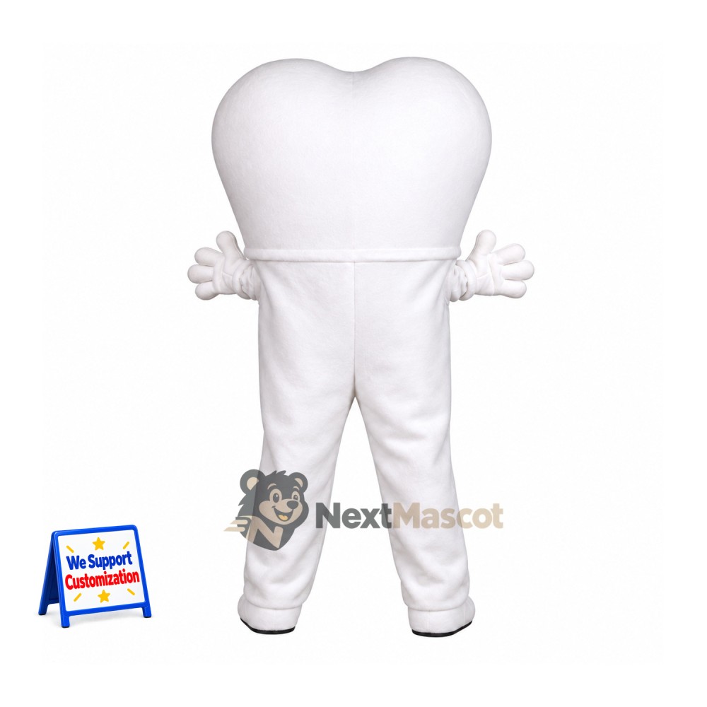 Tooth Mascot Costume for Community Events Tooth Mascot Costume for Community Events