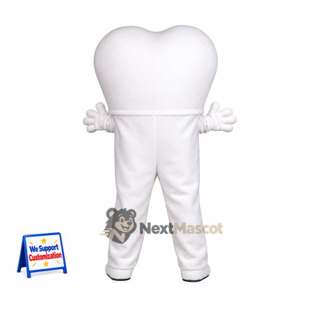 Tooth Mascot Costume for Community Events Tooth Mascot Costume for Community Events