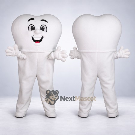 Tooth Mascot Costume for Community Events Tooth Mascot Costume for Community Events