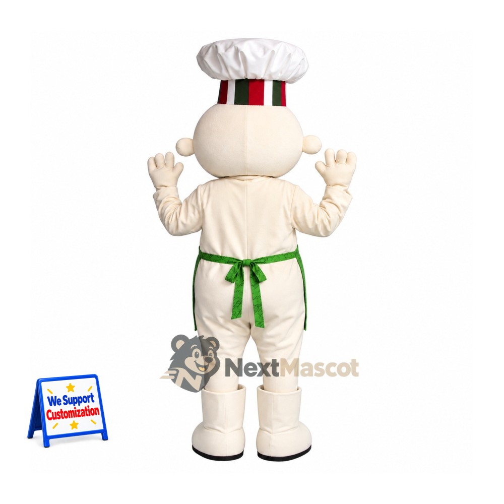 Character Mascot Costume - Chef Style, Green Outfit Character Mascot Costume - Chef Style, Green Outfit