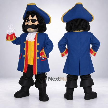 Pirate Captain Mascot Costume - Blue Coat Pirate Captain Mascot Costume - Blue Coat
