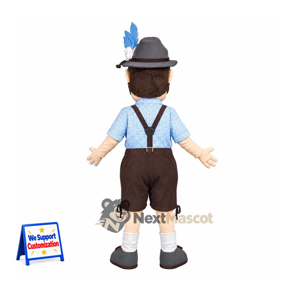 Man Mascot Costume - Lederhosen