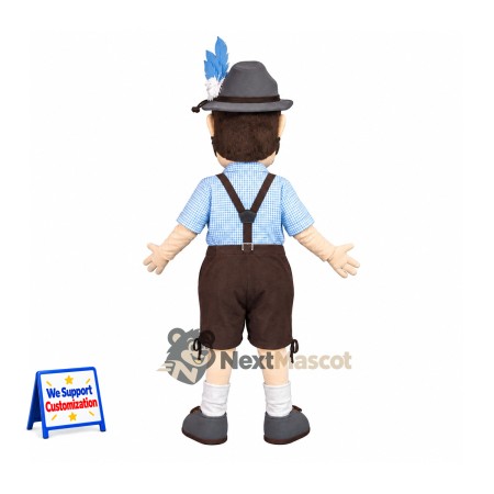 Man Mascot Costume - Lederhosen