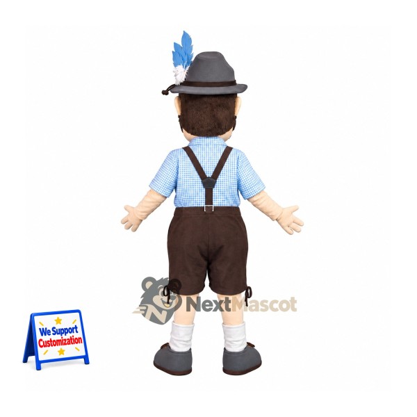 Man Mascot Costume - Lederhosen