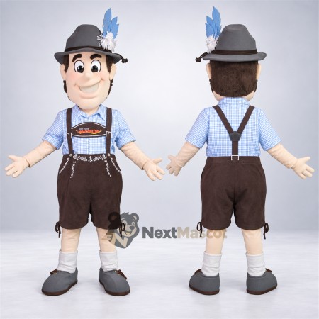 Man Mascot Costume - Lederhosen