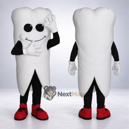Tooth Mascot Costume - Cavity Tooth Mascot Costume - Cavity