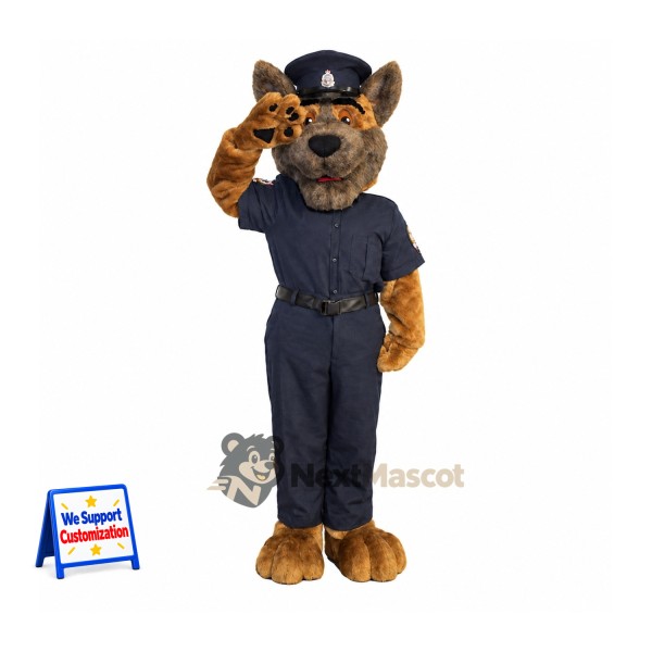 Dog Mascot Costume - Police Style for School Events