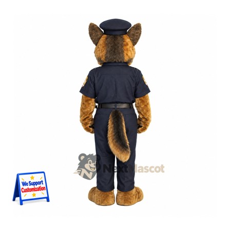 Dog Mascot Costume - Police Style for School Events Dog Mascot Costume - Police Style for School Events