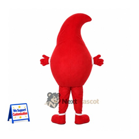 Blood Drop Mascot Costume for Parades Blood Drop Mascot Costume for Parades
