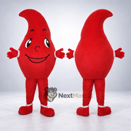 Blood Drop Mascot Costume for Parades Blood Drop Mascot Costume for Parades