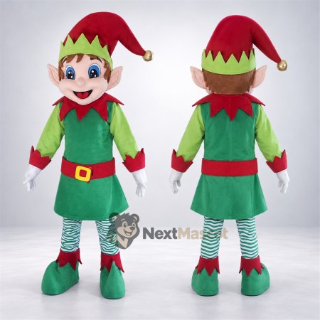 Christmas Elf Mascot Costume for Christmas Parades Christmas Elf Mascot Costume for Christmas Parades