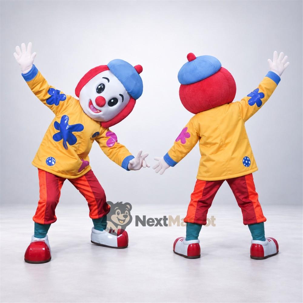 Clown Mascot Costume Clown Mascot Costume