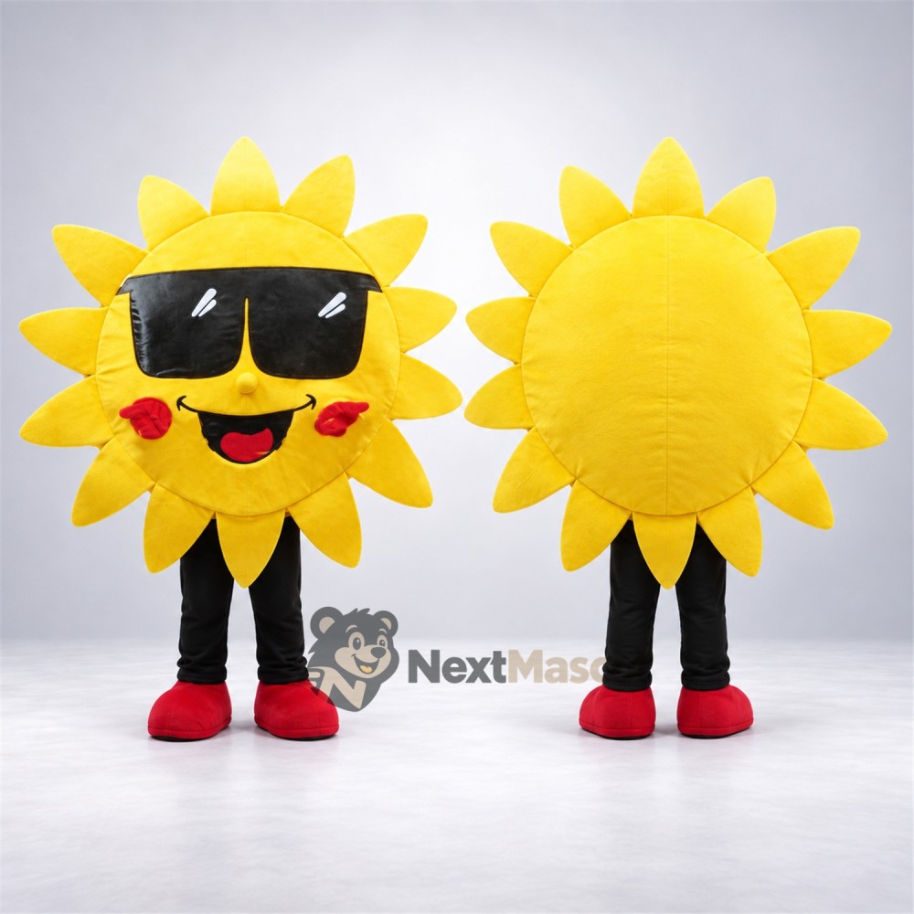 Sun Mascot Costume - Sunglasses for Festivals Sun Mascot Costume - Sunglasses for Festivals