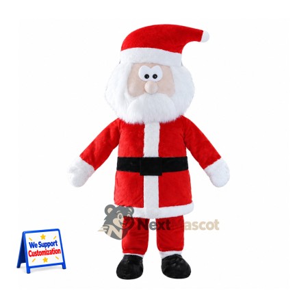 Santa Claus Mascot Costume for Christmas Fairs Santa Claus Mascot Costume for Christmas Fairs