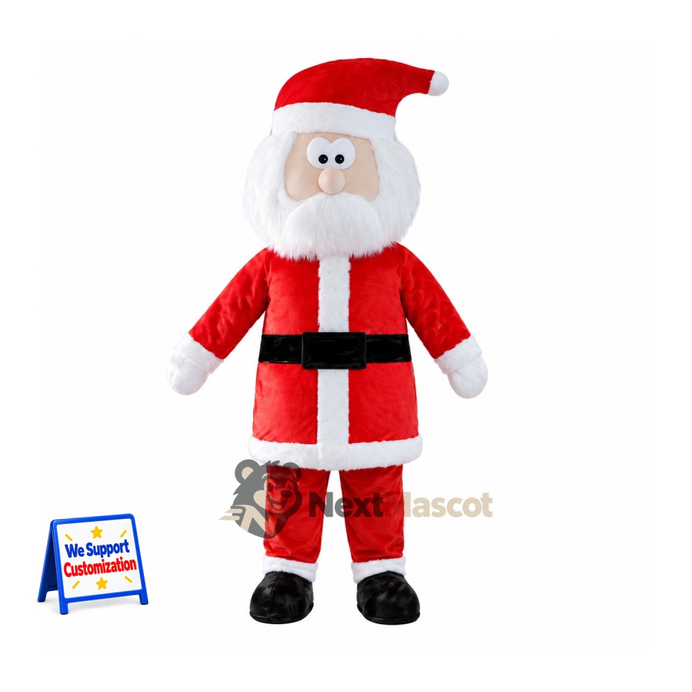 Santa Claus Mascot Costume for Christmas Shows