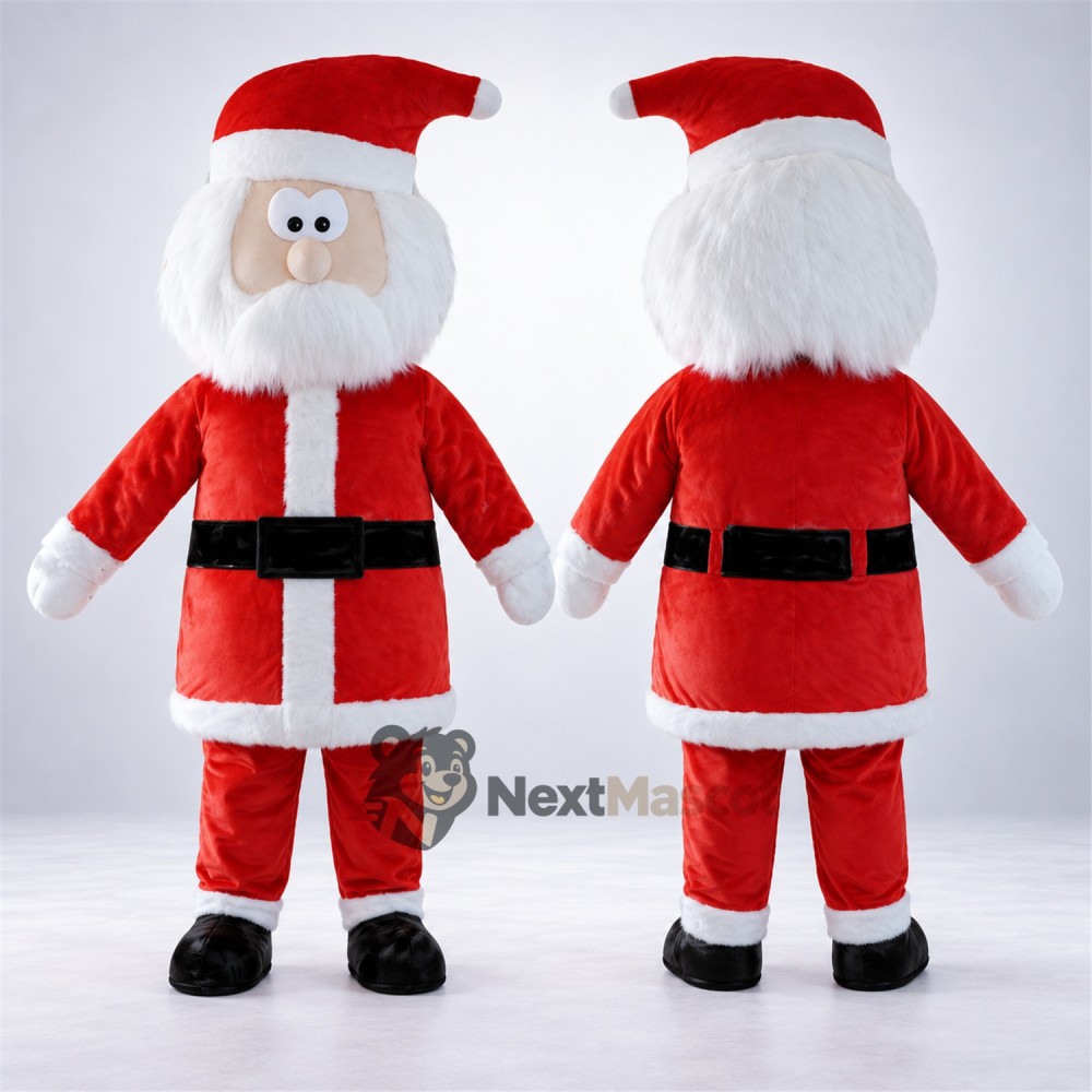 Santa Claus Mascot Costume for Christmas Shows