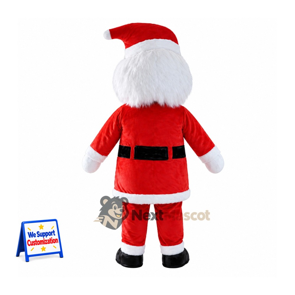 Santa Claus Mascot Costume for Christmas Shows