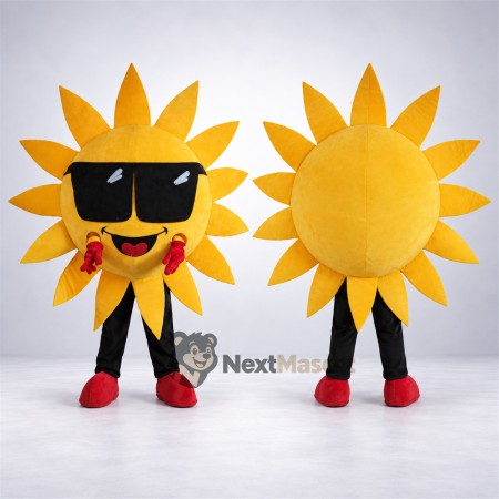 Sun Mascot Costume - Sunglasses for Sports Days Sun Mascot Costume - Sunglasses for Sports Days