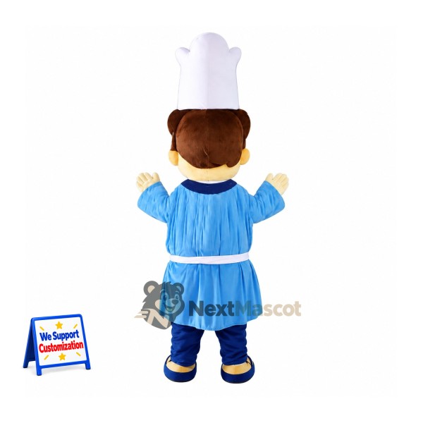 Chef Mascot Costume - Blue Outfit for Parades