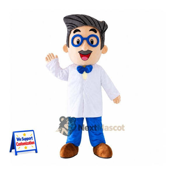 Doctor Mascot Costume - Glasses for School Events