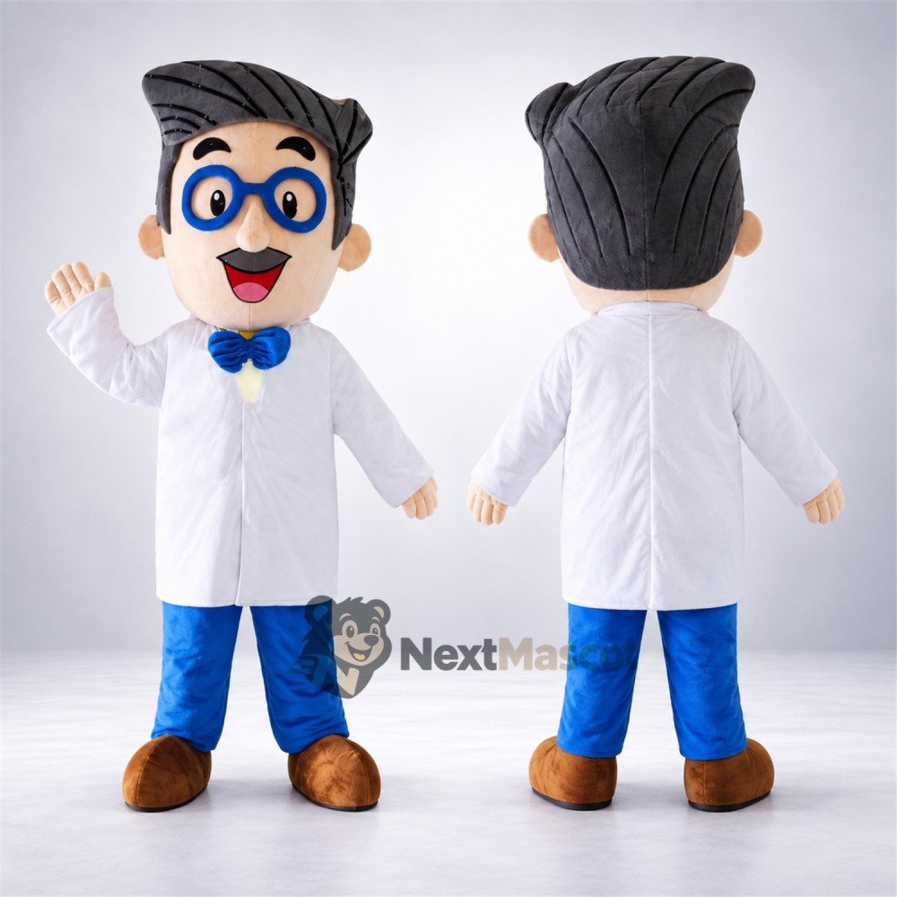 Doctor Mascot Costume - Glasses for School Events Doctor Mascot Costume - Glasses for School Events
