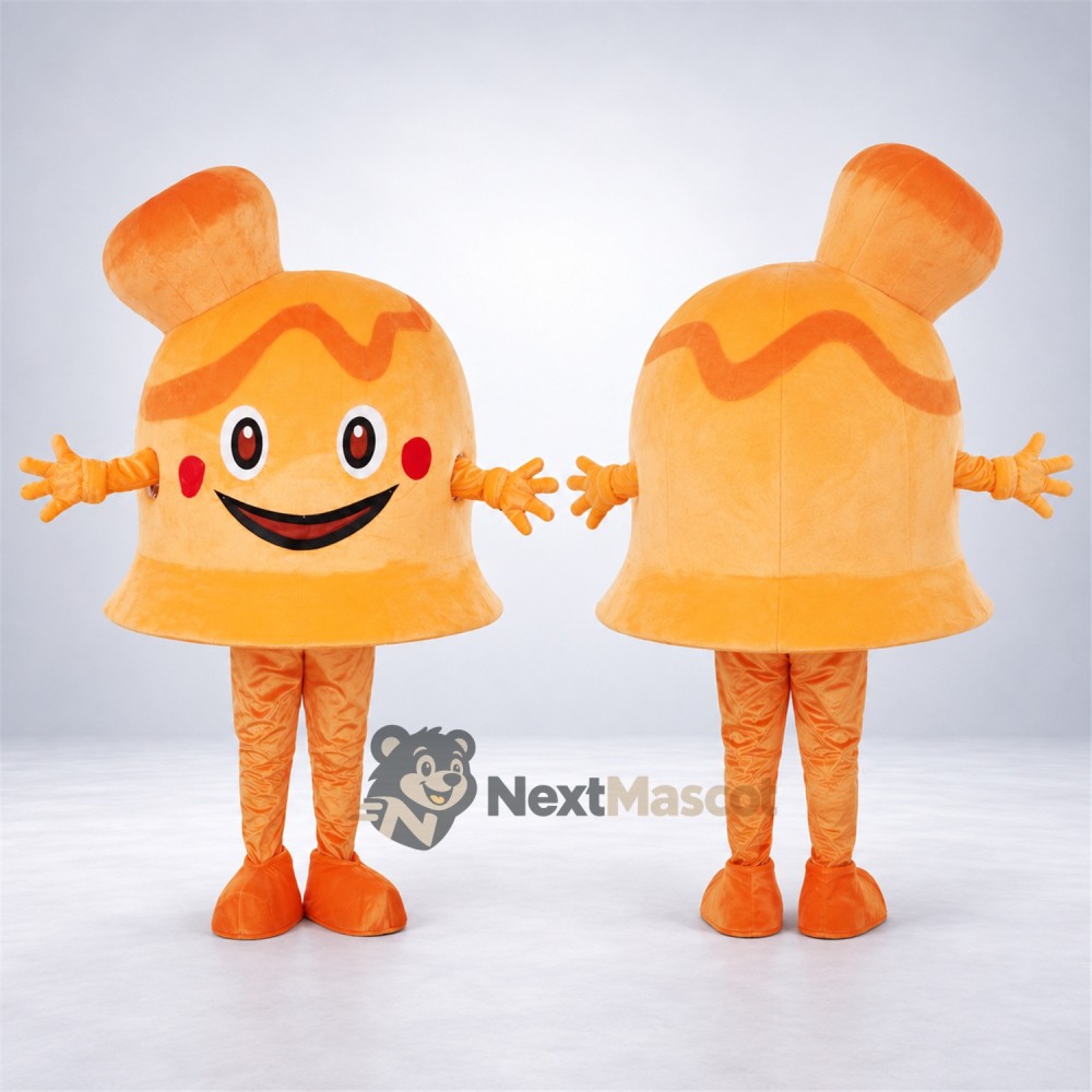 Bell Mascot Costume - Orange Bell Mascot Costume - Orange