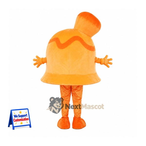 Bell Mascot Costume - Orange Bell Mascot Costume - Orange
