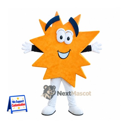 Sun Mascot Costume - Blue Cap Sun Mascot Costume - Blue Cap
